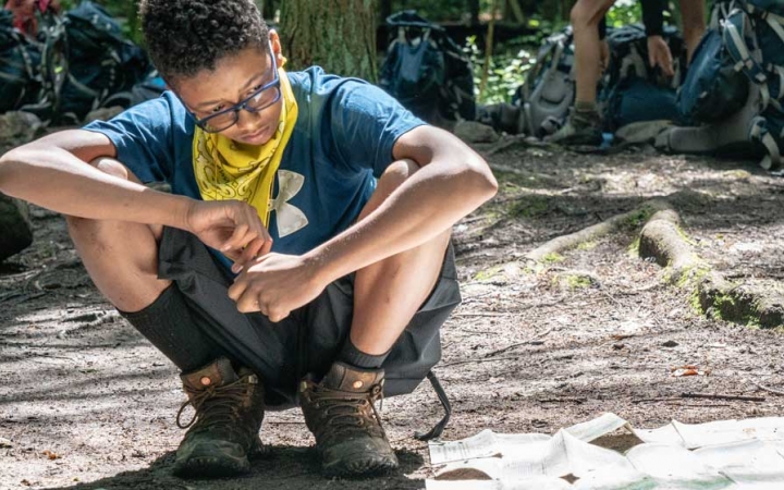 backpacking camp for teens in baltimore